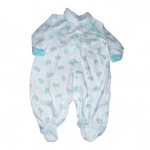 Secret Treasures Aqua and White Kids Footie